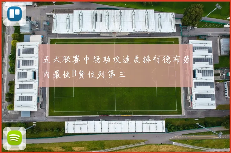 五大联赛中场助攻速度排行德布劳内最快B费位列第三